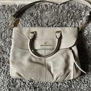 Grey Vince Camuto handbag and cross body with a gusset bottom!! only used once!
